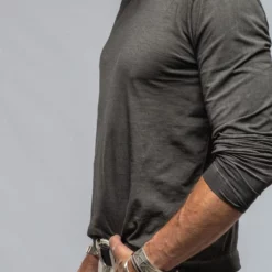 Kayo L/S Crew In Charcoal -Dune Shop gimo s kayo l s crew in charcoal mens shirts t shirts axels vail 37429477212394