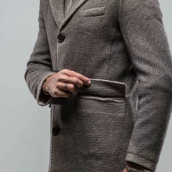 Leon Knit Jacket In Ice -Dune Shop gimo s leon knit jacket in ice mens outerwear cloth axels vail 30677606957245