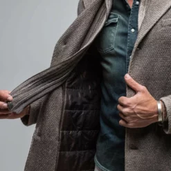 Leon Knit Jacket In Ice -Dune Shop gimo s leon knit jacket in ice mens outerwear cloth axels vail 30677649785021