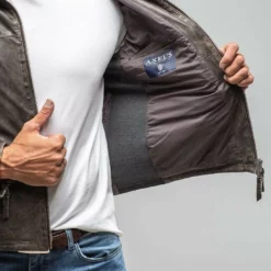 Leopardi Moto Hoodie In Black -Dune Shop gimo s leopardi moto hoodie in black mens outerwear leather axels vail 30106178289853