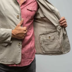 Lyndhurst Garment Dyed Canvas In Off White -Dune Shop gimo s lyndhurst garment dyed canvas in off white mens outerwear cloth axels vail 29711566799037