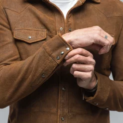 Rip Western Shirt In Rust 9 Rip Western Shirt In Rust -Dune Shop gimo s rip western shirt in rust mens outerwear leather axels vail 38620491874538