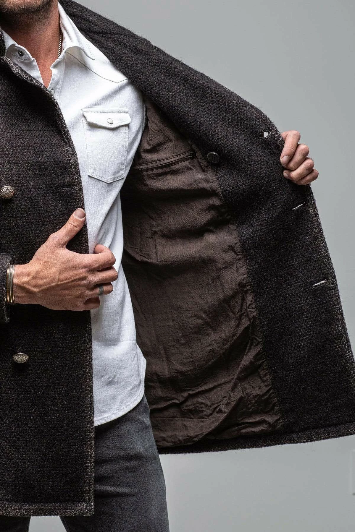 St. Christoff Jacket In Charcoal 6 St. Christoff Jacket In Charcoal - Image 6