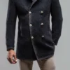 St. Christoff Wool Jacket In Navy