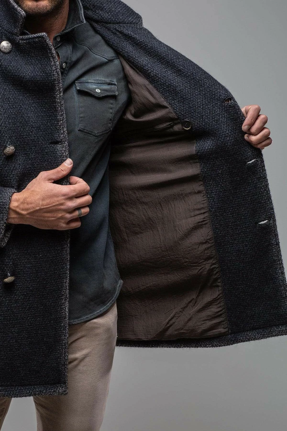 St. Christoff Wool Jacket In Navy 6 St. Christoff Wool Jacket In Navy - Image 6