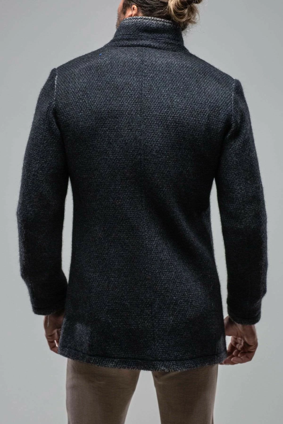 St. Christoff Wool Jacket In Navy 4 St. Christoff Wool Jacket In Navy - Image 4