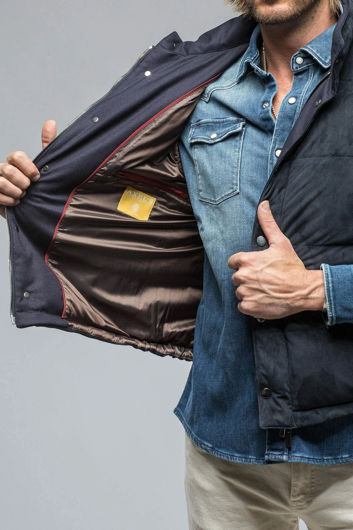 Two Arrows Vest In Navy 3 Two Arrows Vest In Navy - Image 3