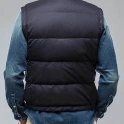 Two Arrows Vest In Navy -Dune Shop gimo s two arrows vest in navy mens outerwear leather axels vail 38663102726378