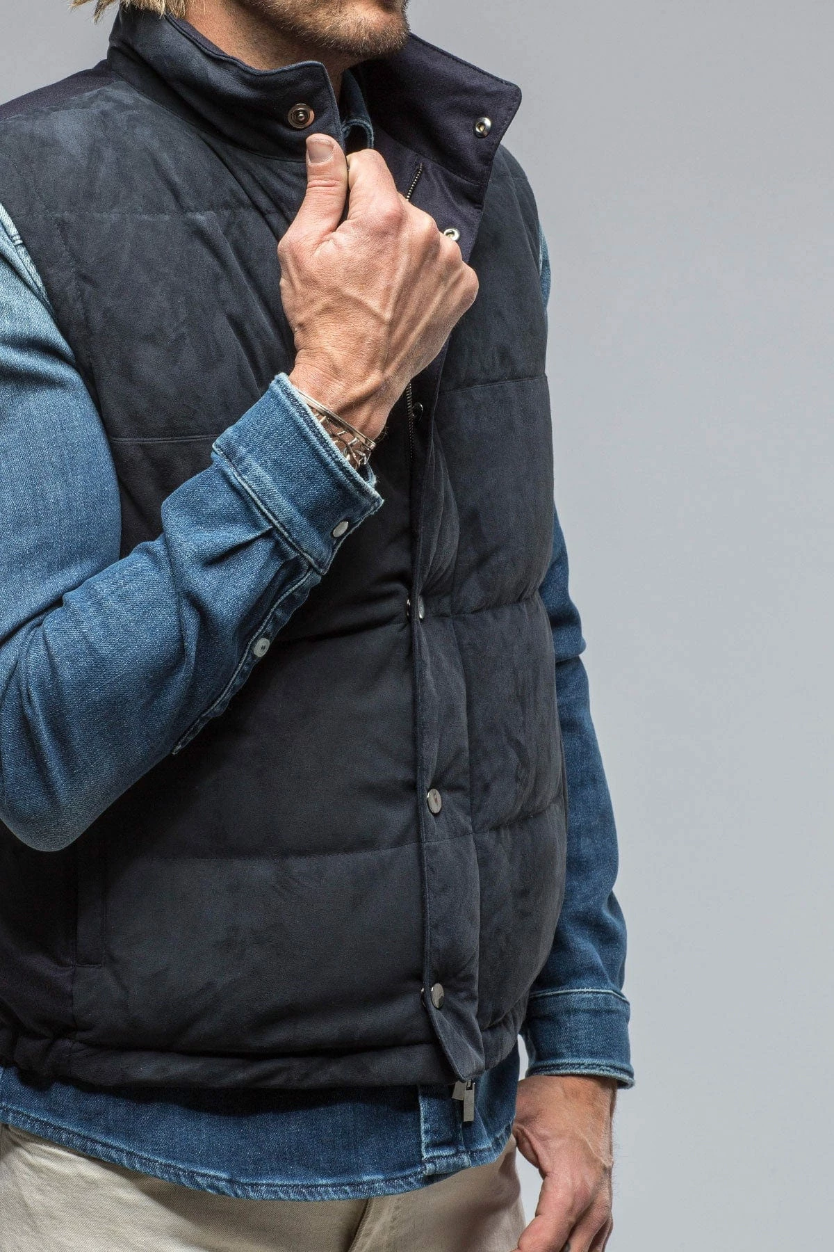 Two Arrows Vest In Navy 4 Two Arrows Vest In Navy - Image 4