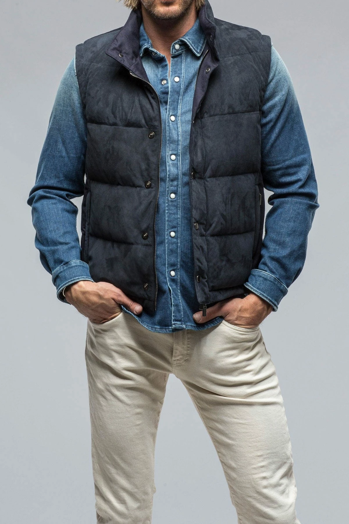 Two Arrows Vest In Navy 2 Two Arrows Vest In Navy - Image 2