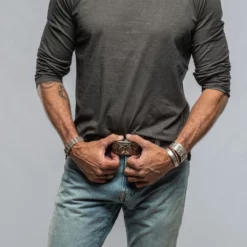 Ventura Hooded Tee In Charcoal