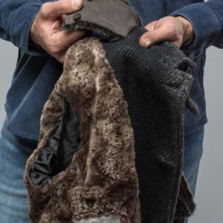 Winston Shearling Trim Coat In Washed Navy -Dune Shop gimo s winston shearling trim coat in washed navy mens outerwear cloth axels vail 38663037092074