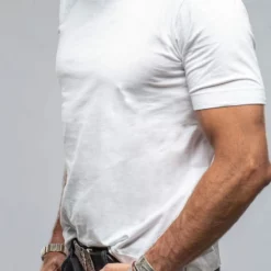 York Crew Neck In White -Dune Shop gimo s york crew neck in white mens shirts t shirts axels vail 37429516730602