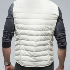 Saxan Leather Vest In Off White -Dune Shop heinz bauer saxan vest in off white mens outerwear leather axels vail 36650820862186