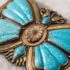 Lee Downey Kingman Turquoise Butterfly 6 Lee Downey Kingman Turquoise Butterfly -Dune Shop lee downey lee downey kingman turquoise butterfly belts and buckles lee downey axels vail 16010902143069