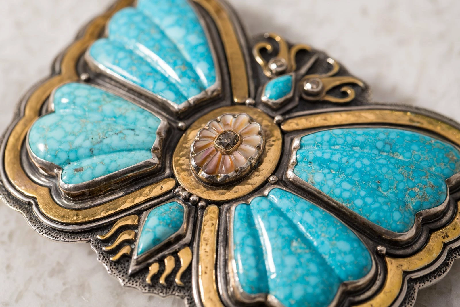 Lee Downey Kingman Turquoise Butterfly 3 Lee Downey Kingman Turquoise Butterfly - Image 3