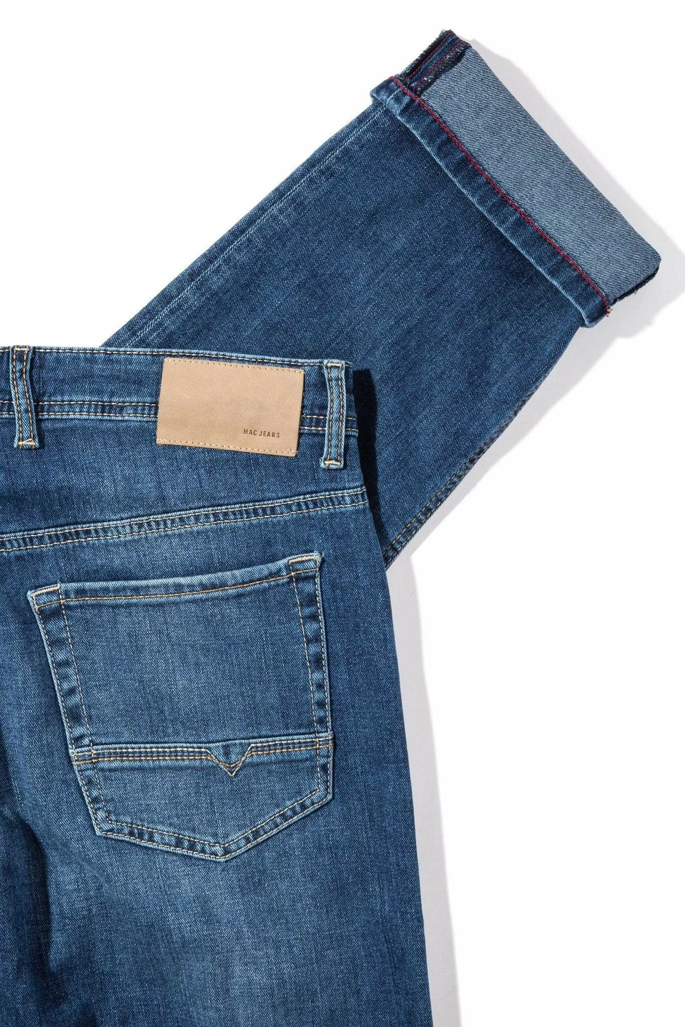 MAC Arne Jean In Dark Blue Authentic 3D Wash 3 MAC Arne Jean In Dark Blue Authentic 3D Wash - Image 3