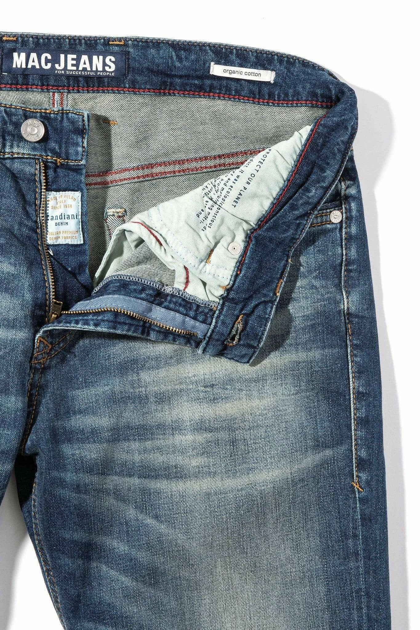 MAC Arne Pipe Jeans In Original Blue Extreme Wash 4 MAC Arne Pipe Jeans In Original Blue Extreme Wash - Image 4