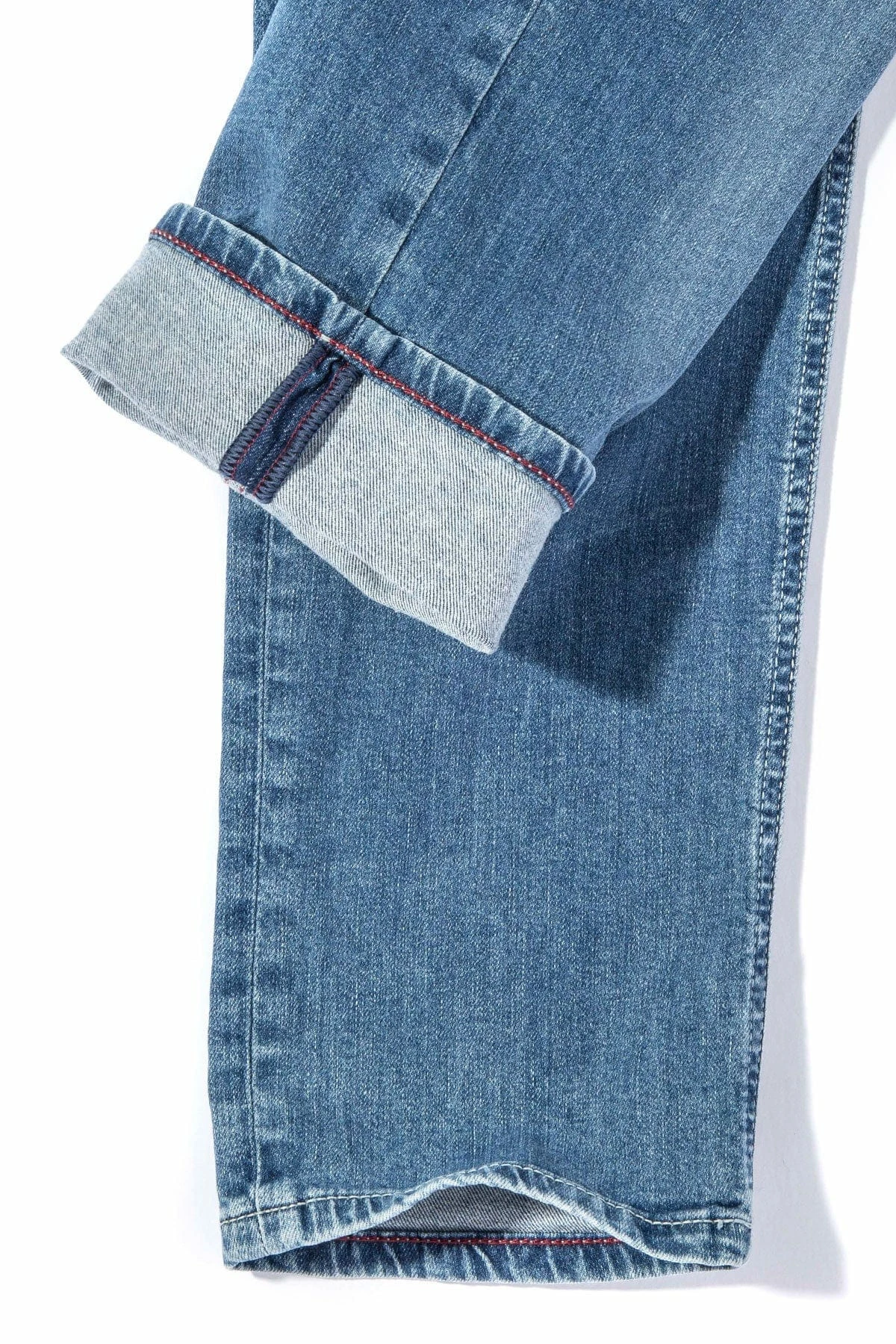 MAC Arne Pipe Jeans In Mid Blue Japanese Vintage Wash 2 MAC Arne Pipe Jeans In Mid Blue Japanese Vintage Wash - Image 2