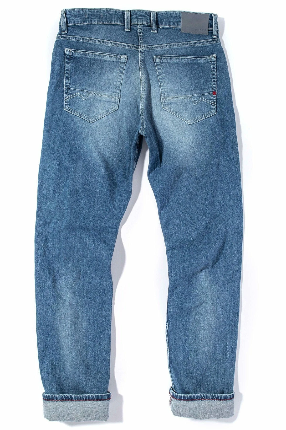 MAC Arne Pipe Jeans In Mid Blue Japanese Vintage Wash 3 MAC Arne Pipe Jeans In Mid Blue Japanese Vintage Wash - Image 3