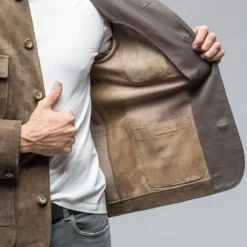 Meindl Andrin Jacket In Dust -Dune Shop meindl andrin jacket in dust mens outerwear leather axels vail 38819044032746