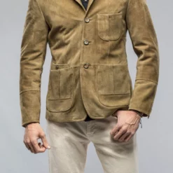 Meindl Ronny Suede Blazer In Farn