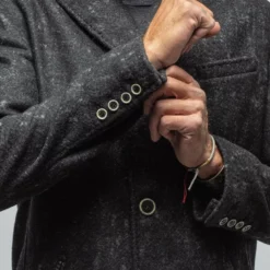 Berlin Topcoat With Snakeskin Trim -Dune Shop robert comstock berlin baby alpaca car coat mens outerwear shearling axels vail 28216912216253