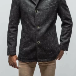 Berlin Topcoat With Snakeskin Trim