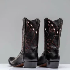 Black Goat W/ Star Inlay -Dune Shop stallion boots black goat w star inlay mens cowboy boots axels vail 28793518653629