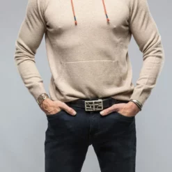 Florio Hooded Cashmere Sweater In Sand