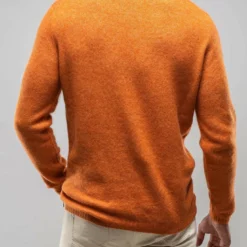 Vincenzo Mock Turtleneck In Orange -Dune Shop stile latino vincenzo mock turtleneck in orange mens sweaters axels vail 30194530746557